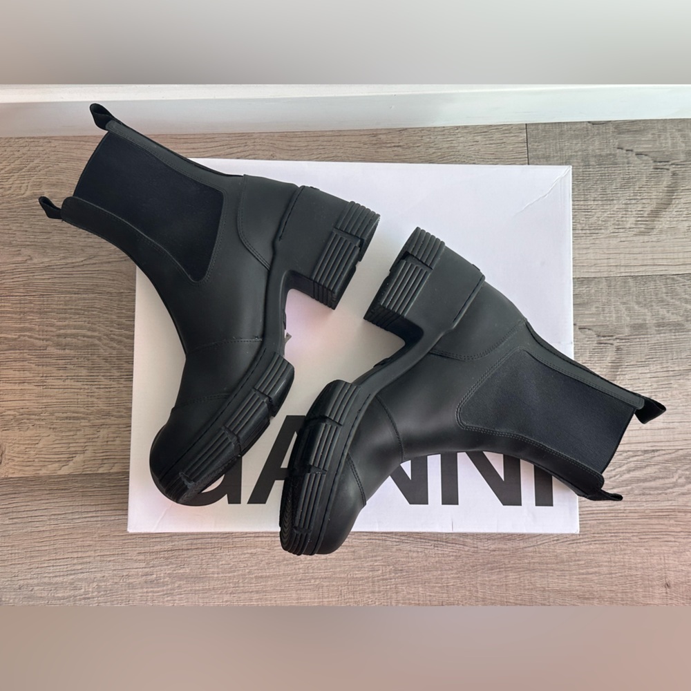 GANNI Black City Boots size IT 39/US 9